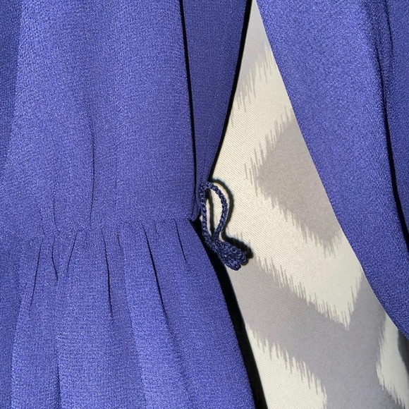 navy dress w belt loops, quarter sleeve - Picture 2 of 4